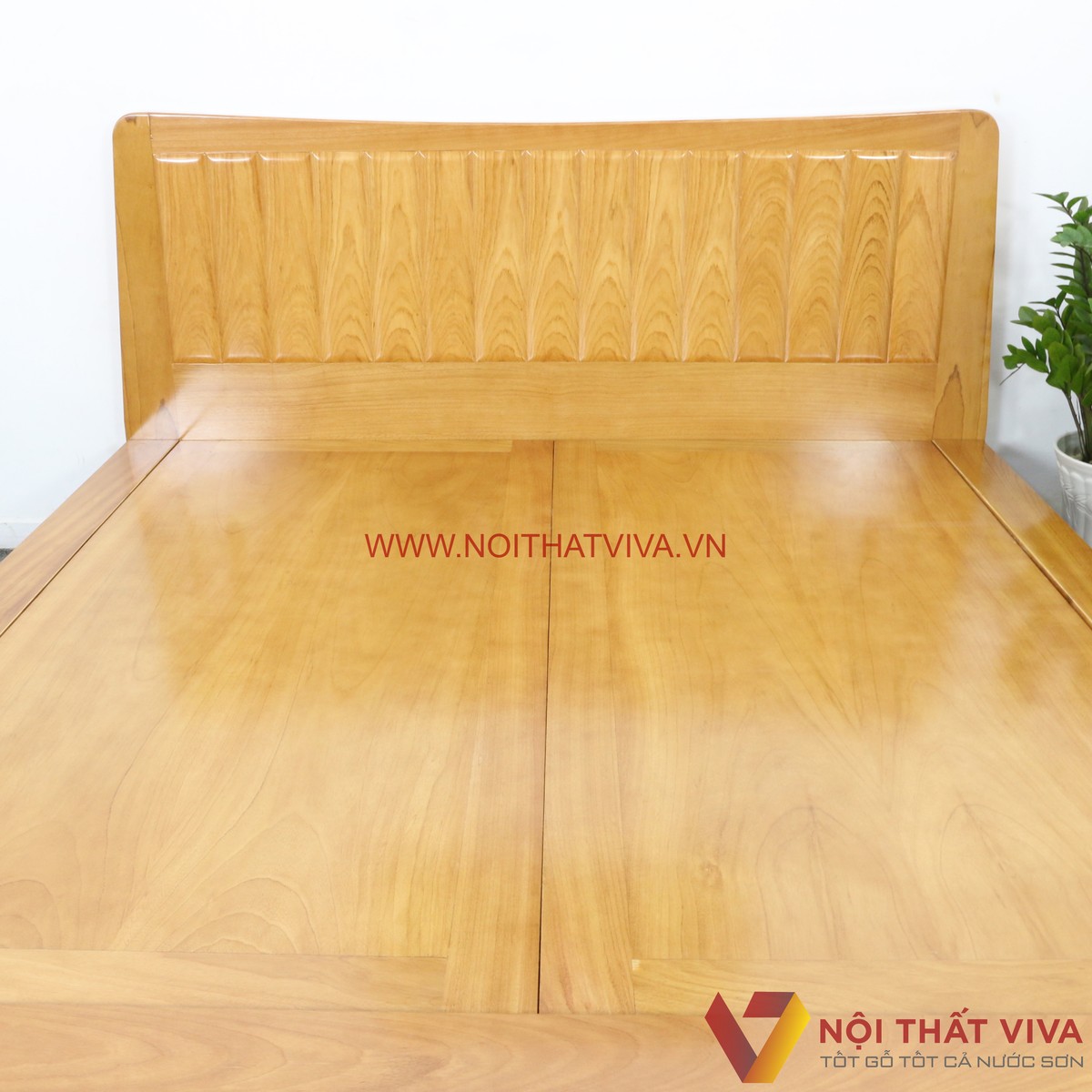 Giường Gỗ Gõ Đỏ Hiện Đại Chân Quỳ Kiểu Nhật Sang Trọng Đẳng Cấp