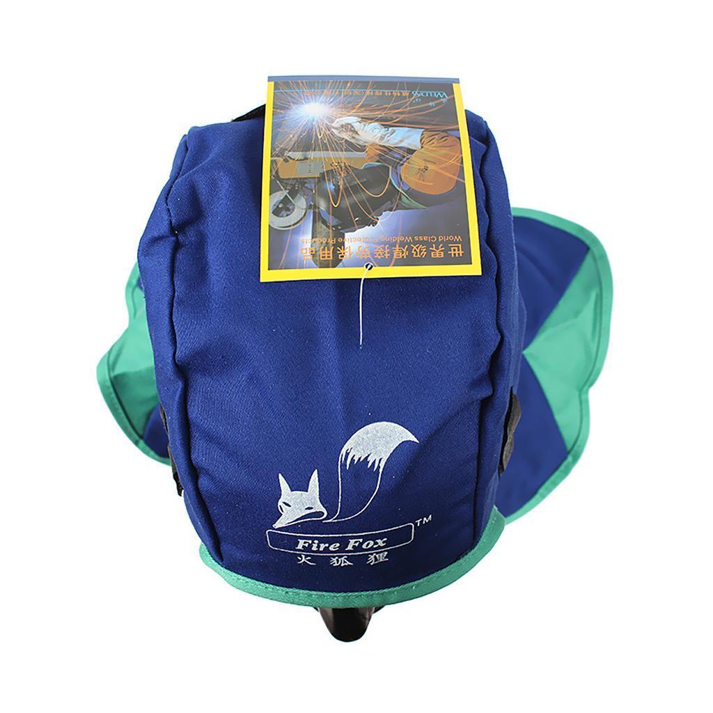 2 Pcs Flame Retardant Safety Welding Neck Head Protective Hood - Blue
