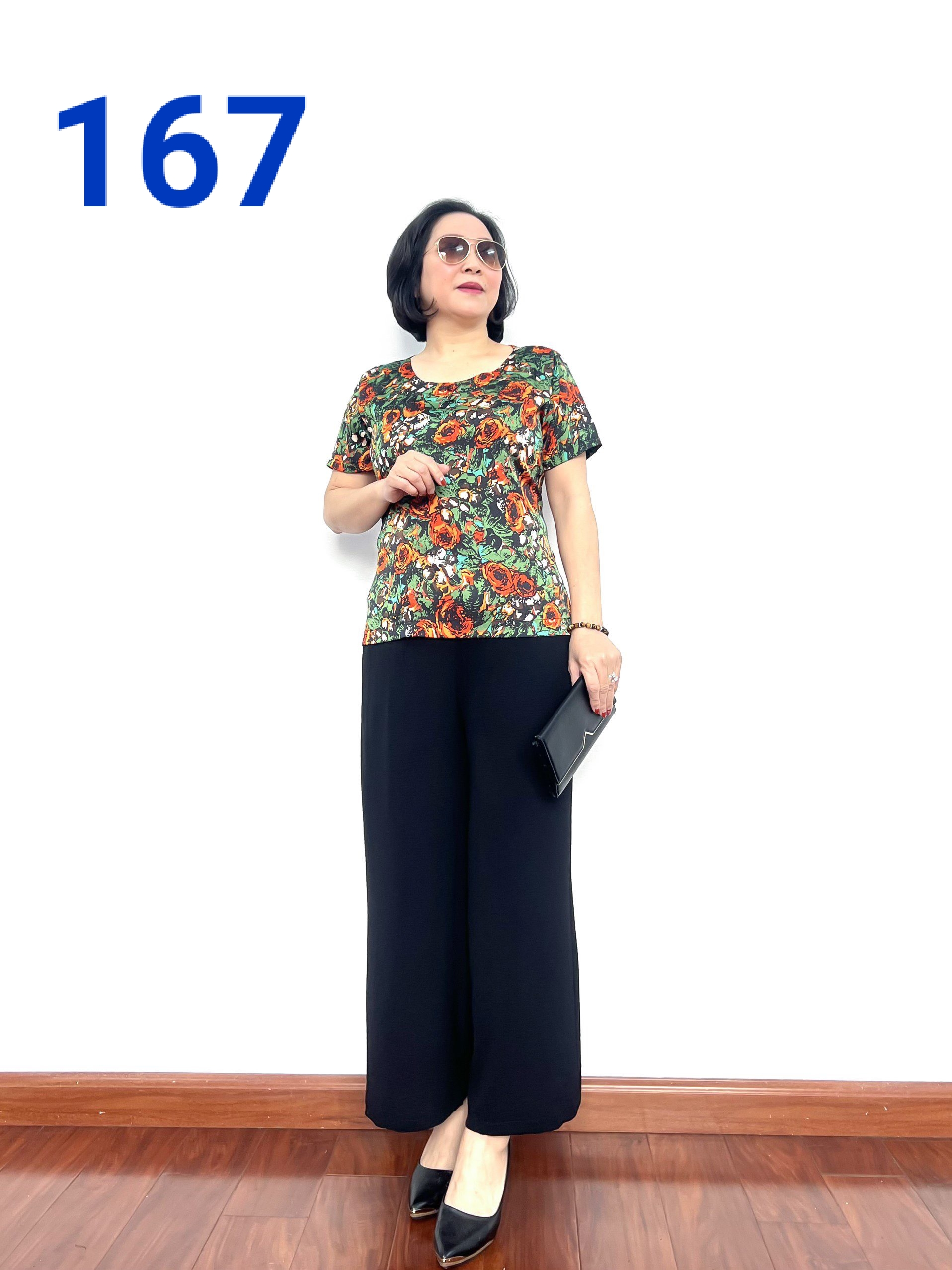 Bộ Phối Áo Lụa Satin Cộc Tay và Quần Đũi Cao Cấp - Dành Cho Phụ Nữ Việt Nam 2022 - Tuấn Tú Store