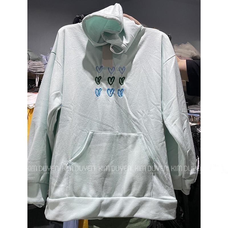 Áo Hoodie Trái Tim Áo Hoodie Nỉ Ngoại Dày Dặn Form Rộng Unisex 