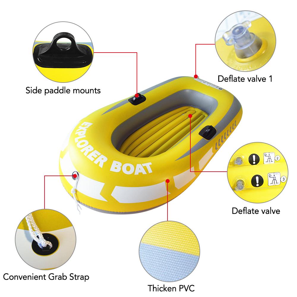Thuyền đánh cá bằng thuyền bơm hơi cho 1 người lớn & 1 trẻ em Thuyền chèo thuyền kayak trong mùa hè