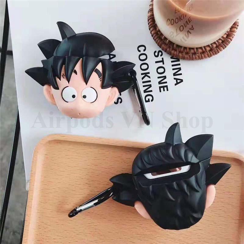 Bao Case Ốp dành cho airpod 1 và 2, tai nghe bluetooth i11,i12, i9s... Songoku baby kute silicon cao cấp
