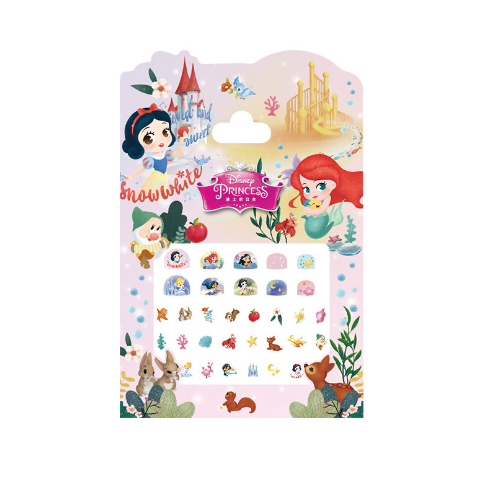 Combo 5 tờ Nail Sticker ngẫu nhiên , miếng dán móng tay hoạt hình kiểu vuông Frozen Princess Tsum Unicorn Minnie Sofia cho trẻ em 002