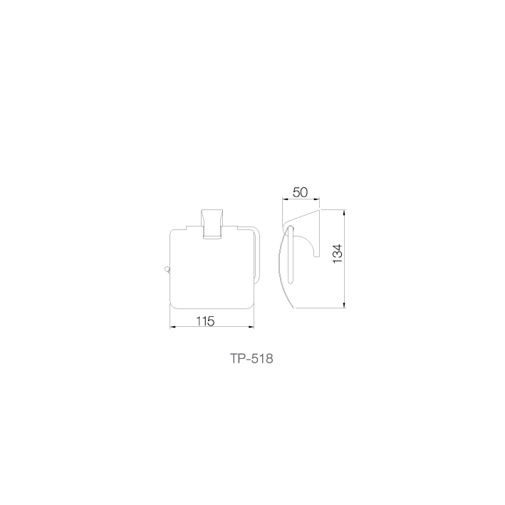 Móc/ Lô giấy vệ sinh INOX SUS 304 TP-518