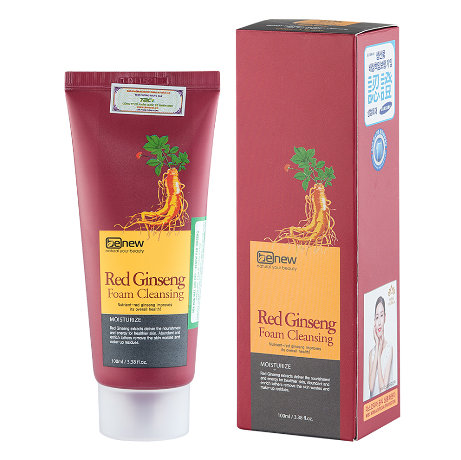 Sữa Rửa Mặt Sâm Đỏ Benew Red Ginseng (100ml)