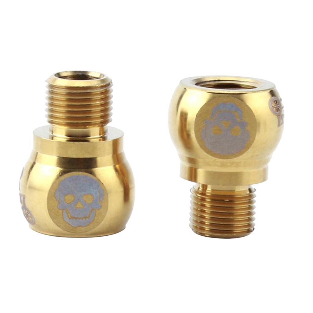 2-3 of Pair Bike Pedal Extender Adapters Extension Screws