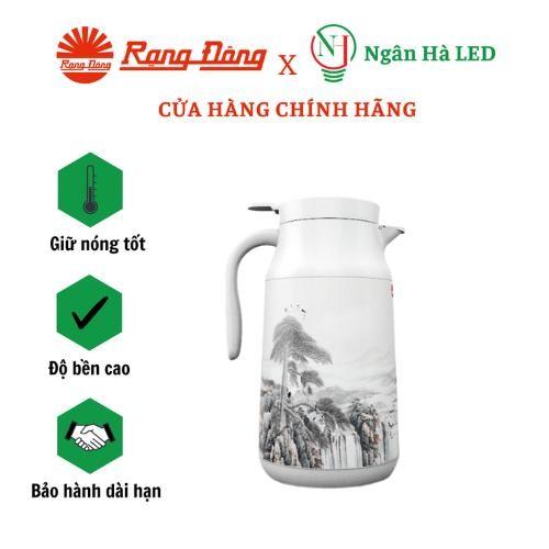 Phích trà Rạng Đông 1,3 lít Giữ nhiệt nóng lạnh Ruột thủy tinh cao cấp  RD-1300TS1