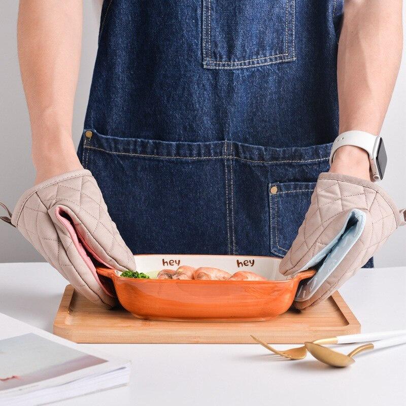 1PC Silicone Anti-scalding Oven Gloves Mitts Potholder Kitchen Silicone Gloves Tray Dish Bowl Holder Baking Insulation Hand Clip