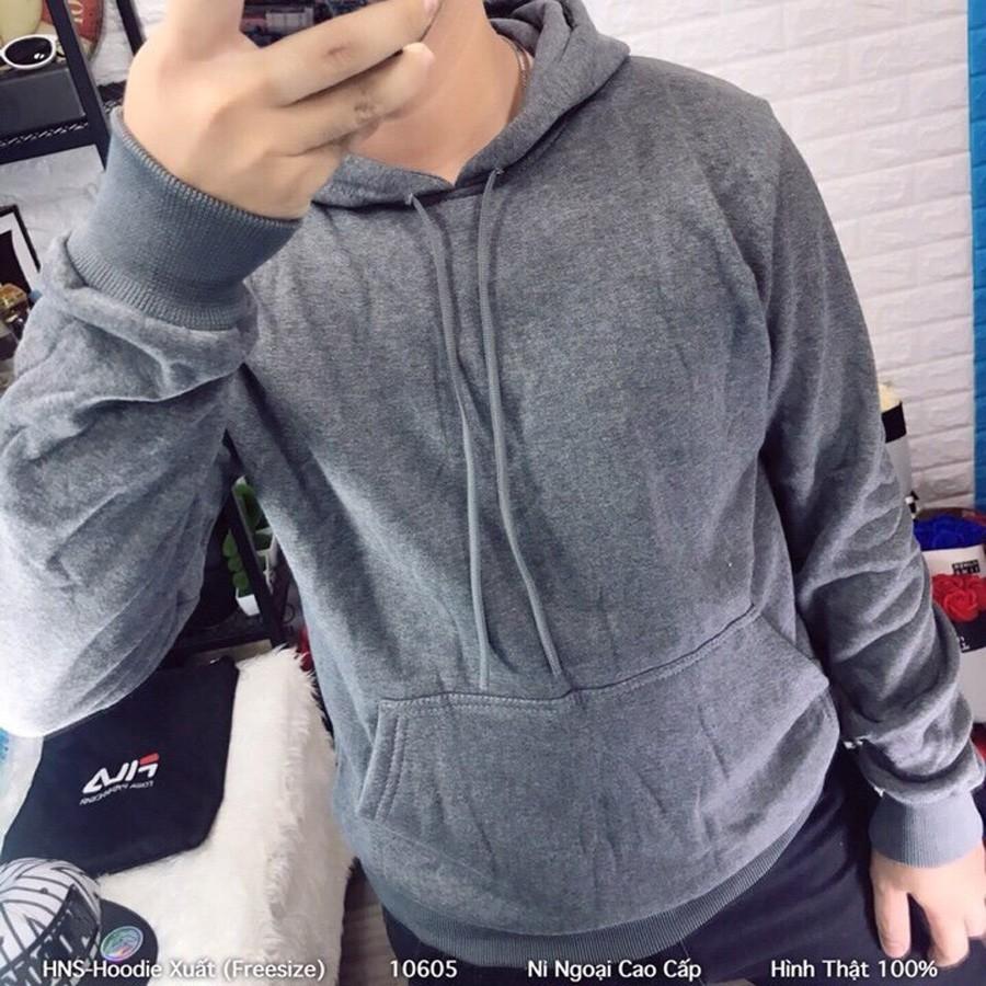 Áo khoác nam nỉ chống nắng Hoodie Trơn - A232