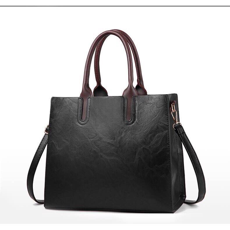 Túi xách tay, đeo chéo nữ thời trang kiểu dáng from túi đứng DA BÒ cao cấp KT: 32x28x12cm