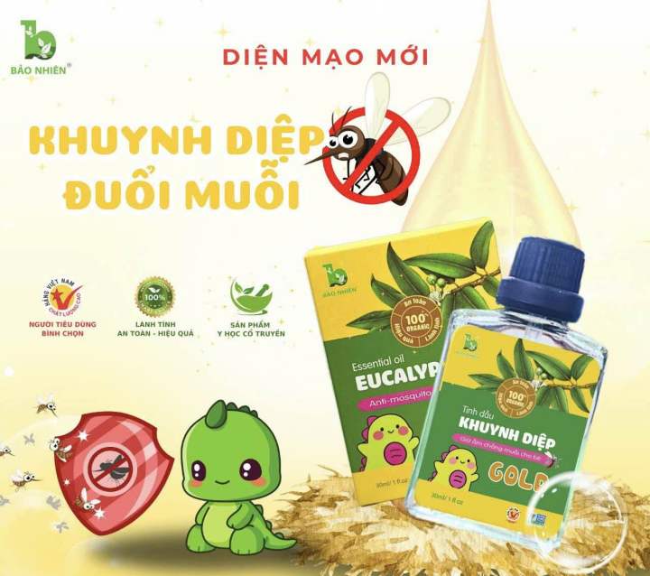 Tinh dầu Khuynh Diệp Bảo Nhiên 10ml / 30ml cho Bé - Bảo vệ sức khỏe bé và chống muỗi đến 8h an toàn cho bé yêu Chính hãng