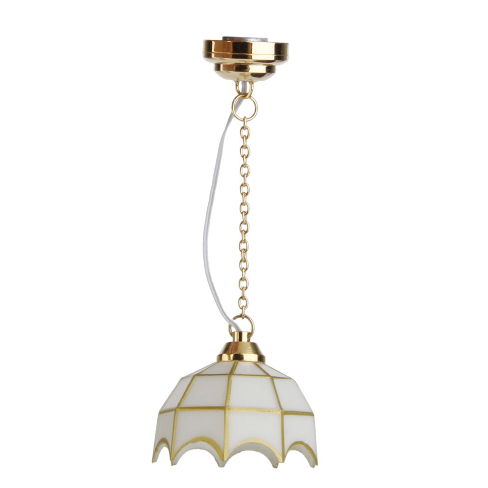 1/12 Dollhouse Miniature Ball Shape Table Lamp LED Light New