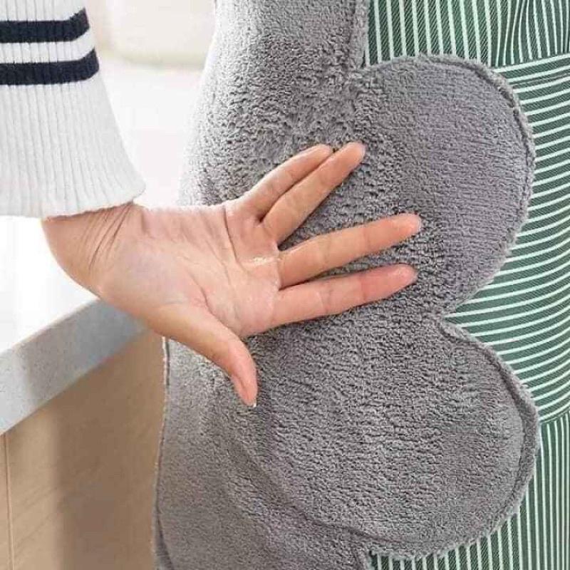 Tạp Dề Nhà Bếp Chống Thấm Nước Có Chỗ Lau Tay
