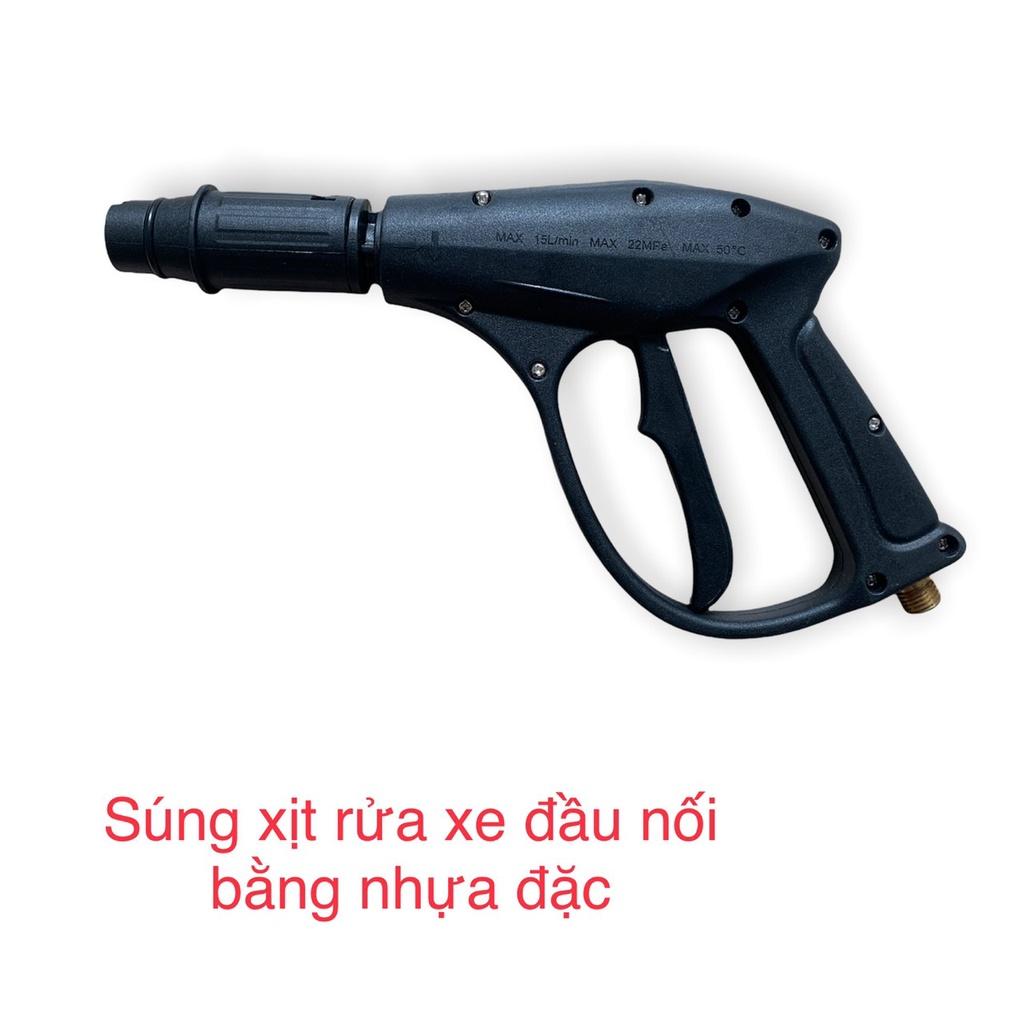 Đầu béc súng xịt rửa xe áp lực cao,đầu nối ren nhựa đặc ren gài,gắn bình tạo bọt tuyết 0.5L,DAUSUNG3
