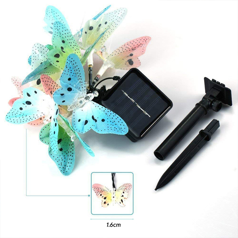 Đèn Trang Trí Năng Lượng Mặt Trời Đèn Dây Hình Bướm, Tạo Không Gian Sân Vườn Độc Đáo - DA3023