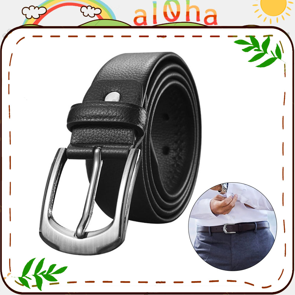 Thắt lưng Classic khoá kim gài da nam cao cấp  - al0ha Shop