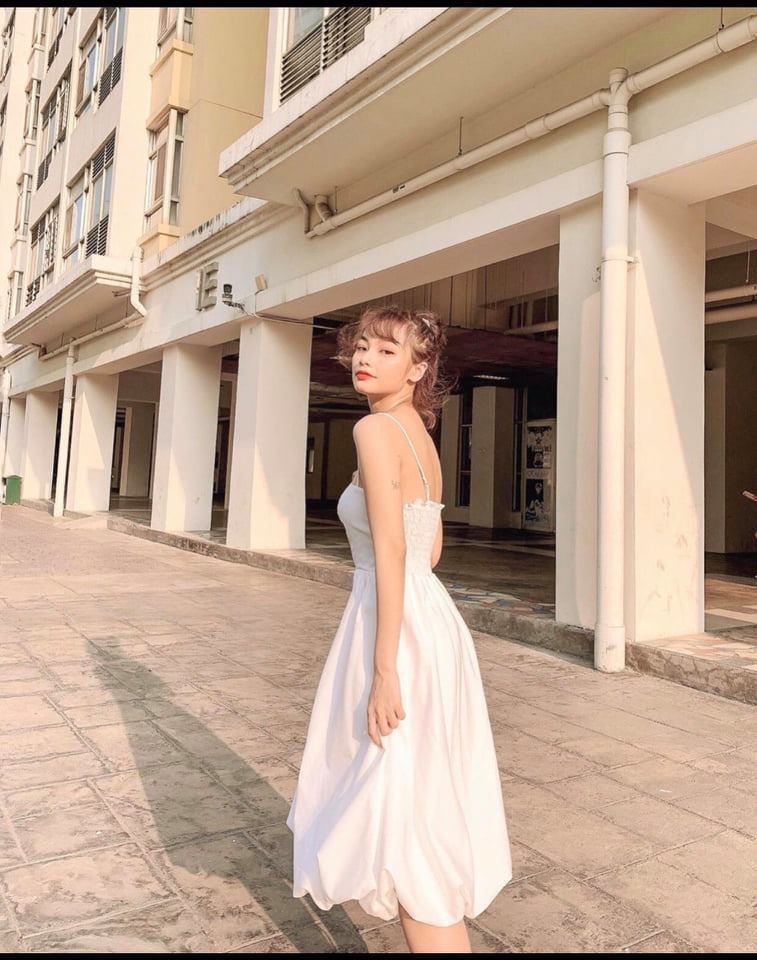 Đầm Babydoll Đuôi Váy Phồng Bí