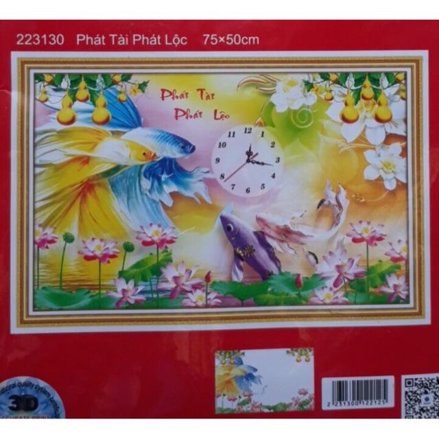 Tranh thêu chữ thập ĐH Phát Đạt 223130 chưa thêu