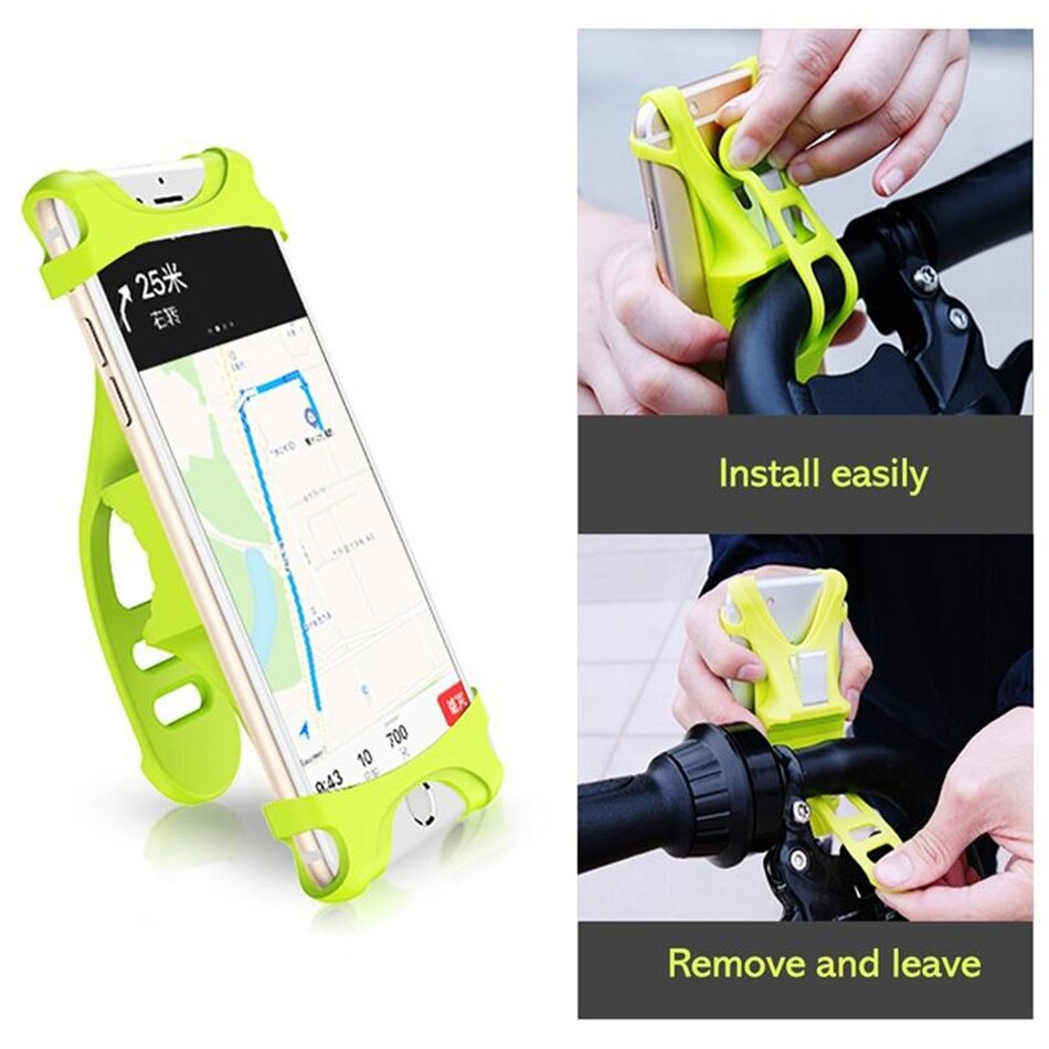 Bộ đế giữ điện thoại silicone Baseus Miracle Bicycle Vehicle Mounts - Hàng Chính Hãng