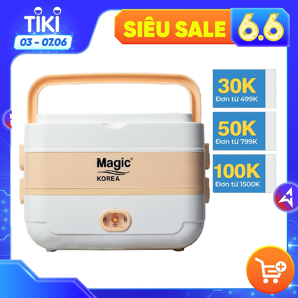 Hộp Hâm Nóng Thức Ăn Magic Korea A-09 - Hàng Chính Hãng