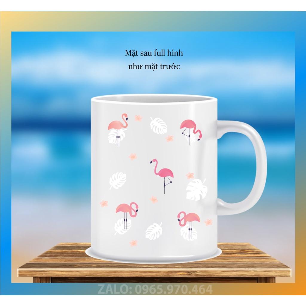 LY SỨ IN HỌA TIẾT CHIM HỒNG HẠC - IN HÌNH THEO YÊU CẦU - HÌNH CÁ NHÂN, LỚP HỌC, CÔNG TY