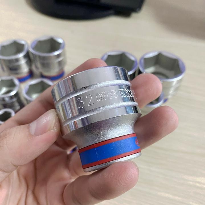 Tuýp 1/2 trắng ngắn KINGTONY 4335 6 cạnh TỪ 8-36mm