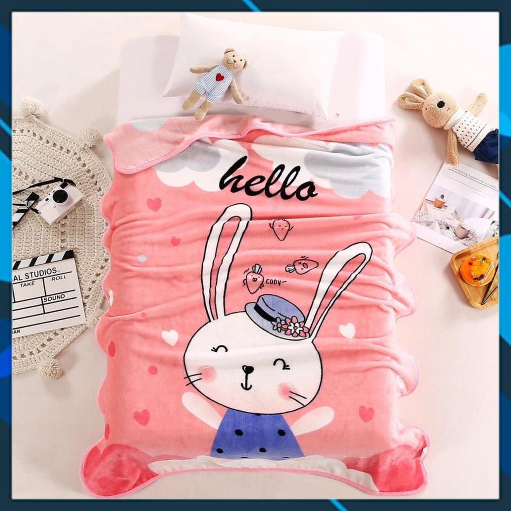 Chăn Cho Bé, Mền Đi Học Cho Trẻ Em BEDDING Lông Tuyết Mềm Mịn Kích Thước 1mx1m4 Nặng 400gam