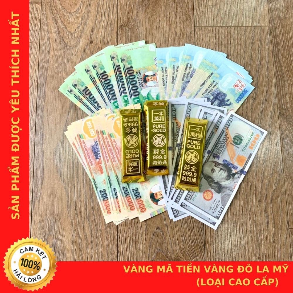 Sấp Vàng Mã Tiền - Đô La Mỹ - Vàng Lượng 9999 - LOẠI HÀNG CAO CẤP