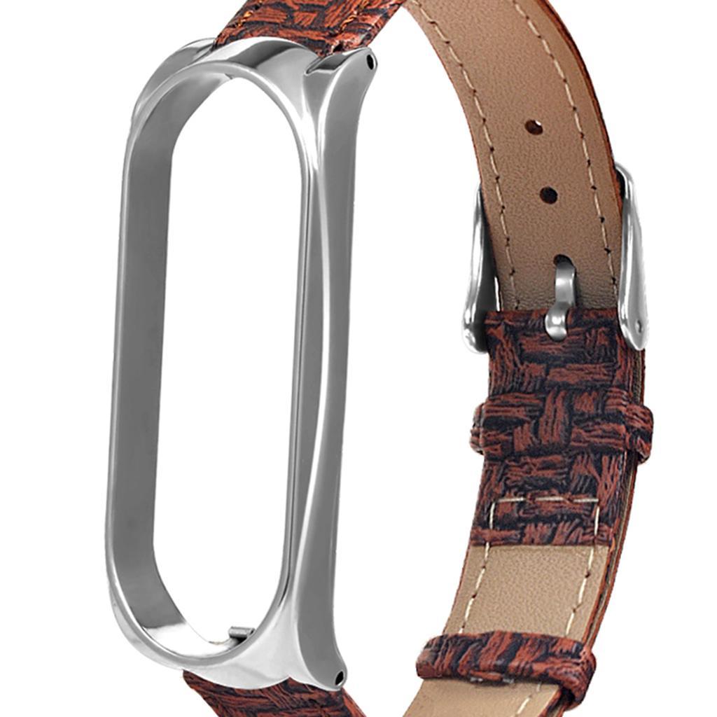Strap Band Replacement,PU Leather Bracelet Strap Band for XIAOMI BAND 3 Smart Watch Accessories