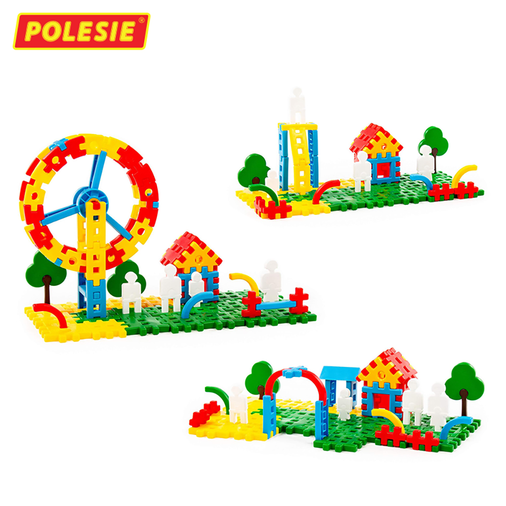 Bộ Đồ Chơi Lắp Ghép Công Viên Giải Trí Luna Park 1 (118 Chi Tiết) - Đồ Chơi Giáo Dục Châu Âu, An Toàn, Siêu Bền Cho Bé - Polesie Toys 51585