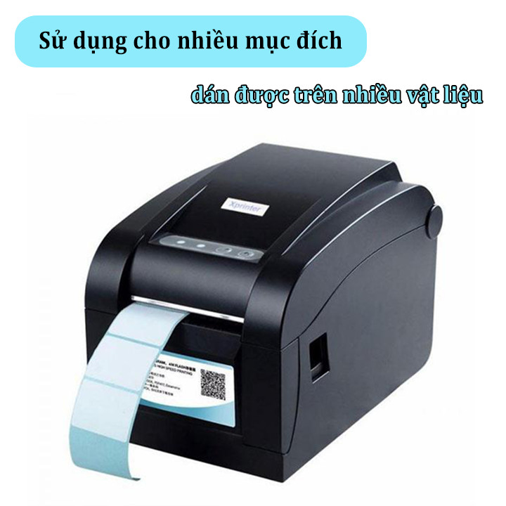 Giấy in nhiệt, in mã vạch 1 tem 40x25mm, khổ 44 dài 30m