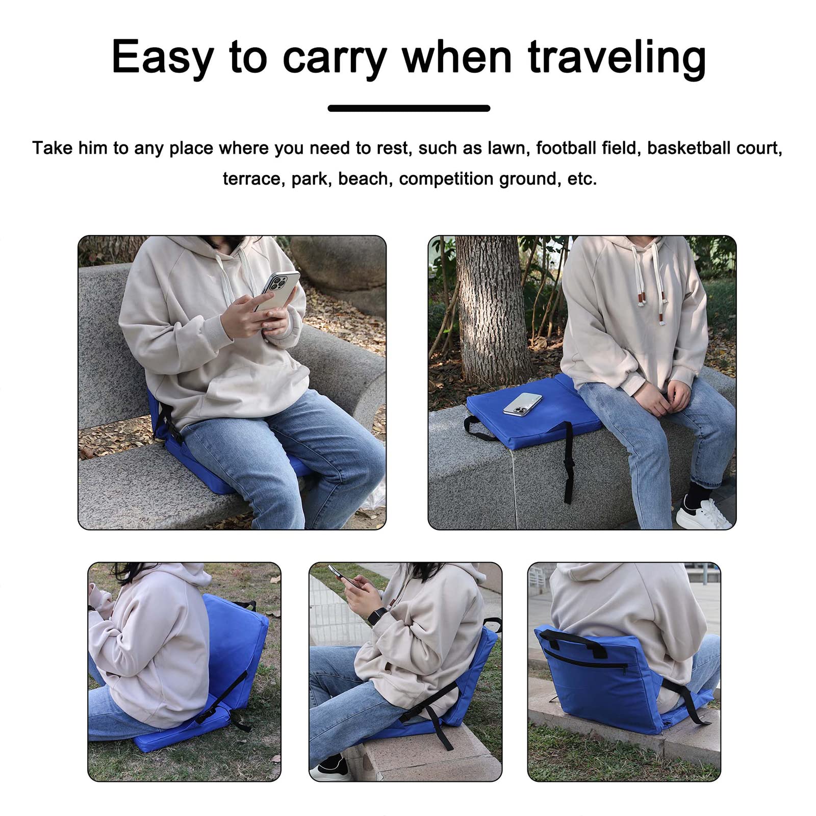 Ghế Nệm Xếp Gọn Chất liệu êm ái Kayak Seat Đa Năng