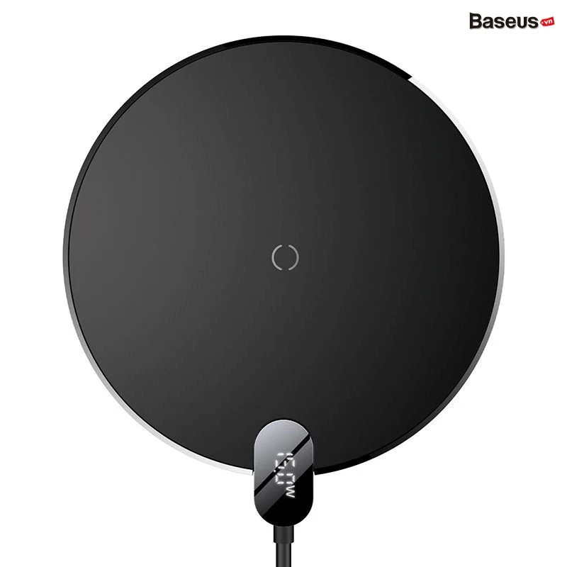 Đế Sạc Nhanh Không Dây Baseus Digital LED Display Gen 2 Wireless Charger 15W - hàng chính hãng