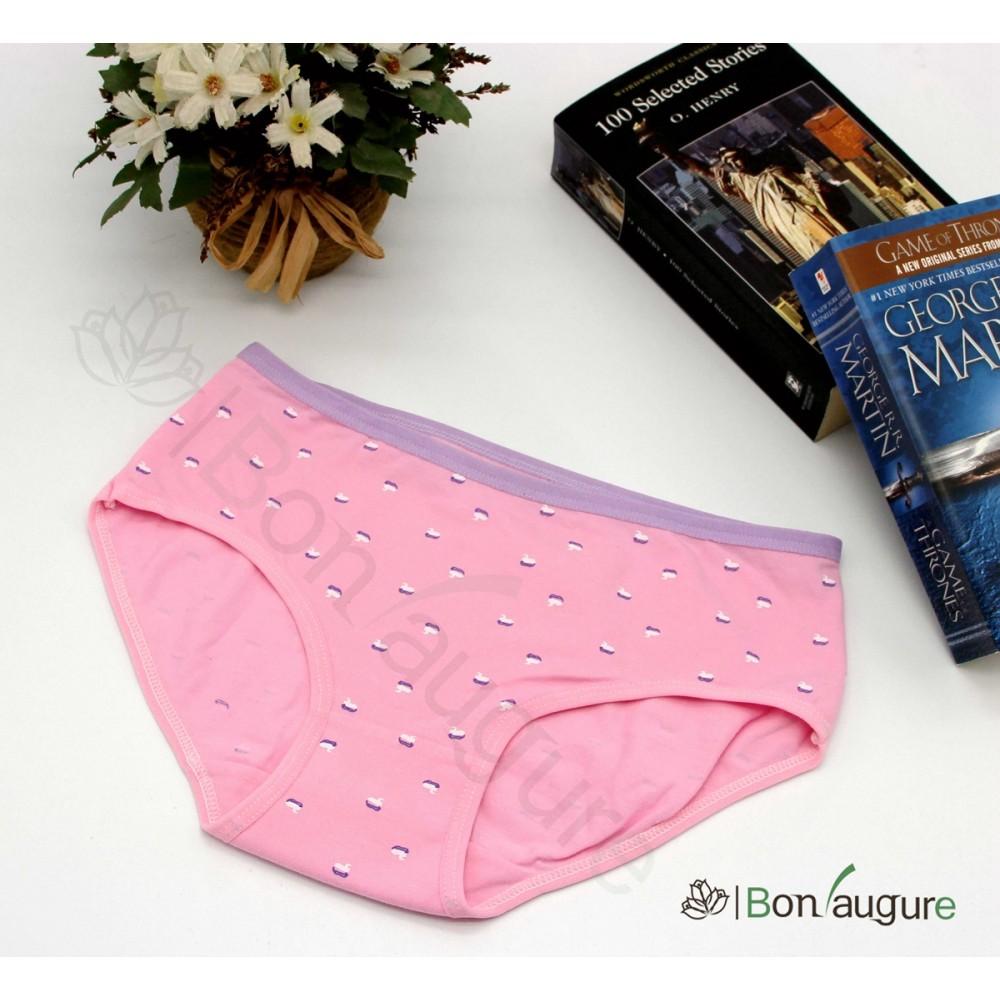 Bộ Combo 05 Quần Lót Cotton Nữ Chấm Bi Vải Siêu Mịn Siêu Thoáng
