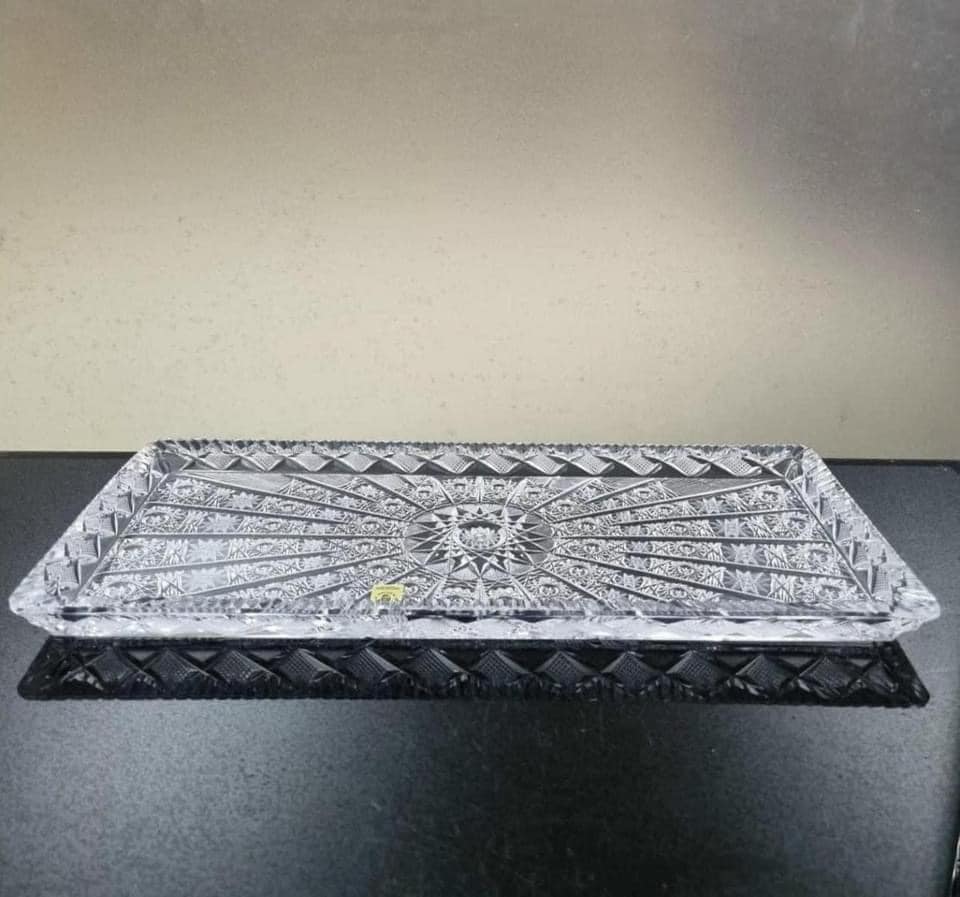 Đĩa chữ nhật pha lê BOHEMIA Arcade M57 NK 40cm