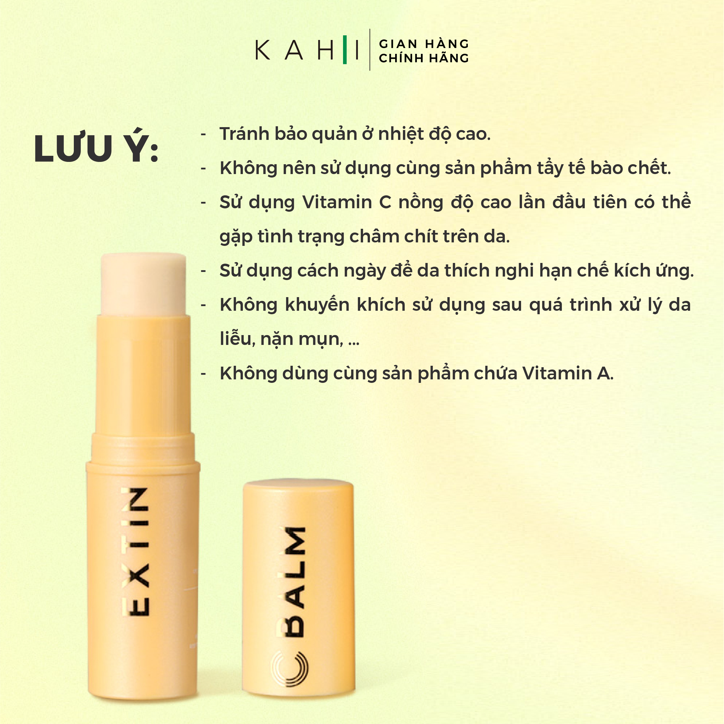 Combo 2 Thỏi Sáp Dưỡng Ẩm Kahi Extin C Balm - Mờ Thâm & Chống Lão Hoá 9g