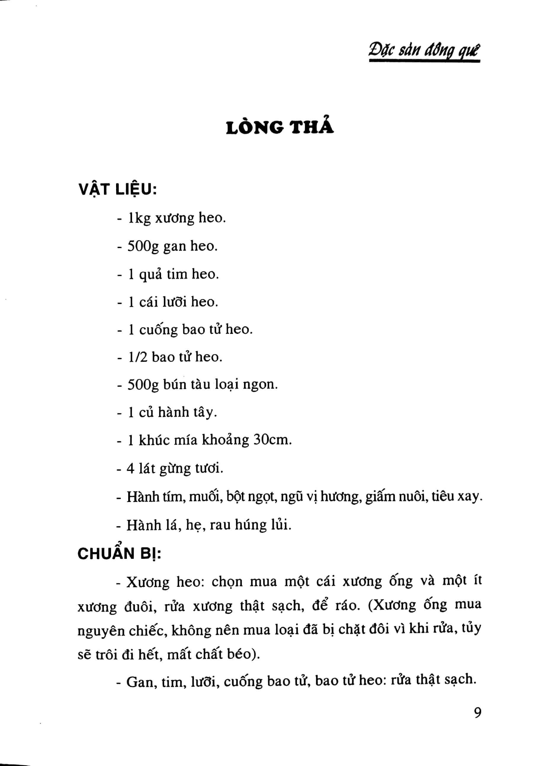 Sách Đặc Sản Đồng Quê