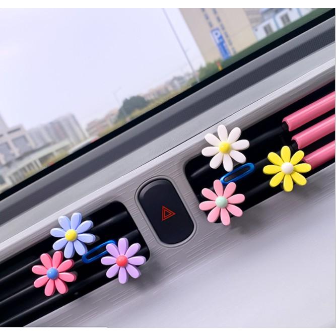 Set 3 bông CÚC họa mi tặng sáp thơm cài cửa gió ô tô - Hoàng Đông Shop