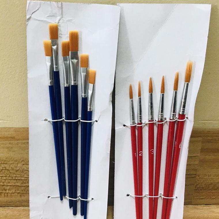 Cọ Vẽ Màu Nước - Cọ Nét, Cọ Tô Màu Nước, Sơn Dầu, Acrylic - Cọ Bản Tô Tượng