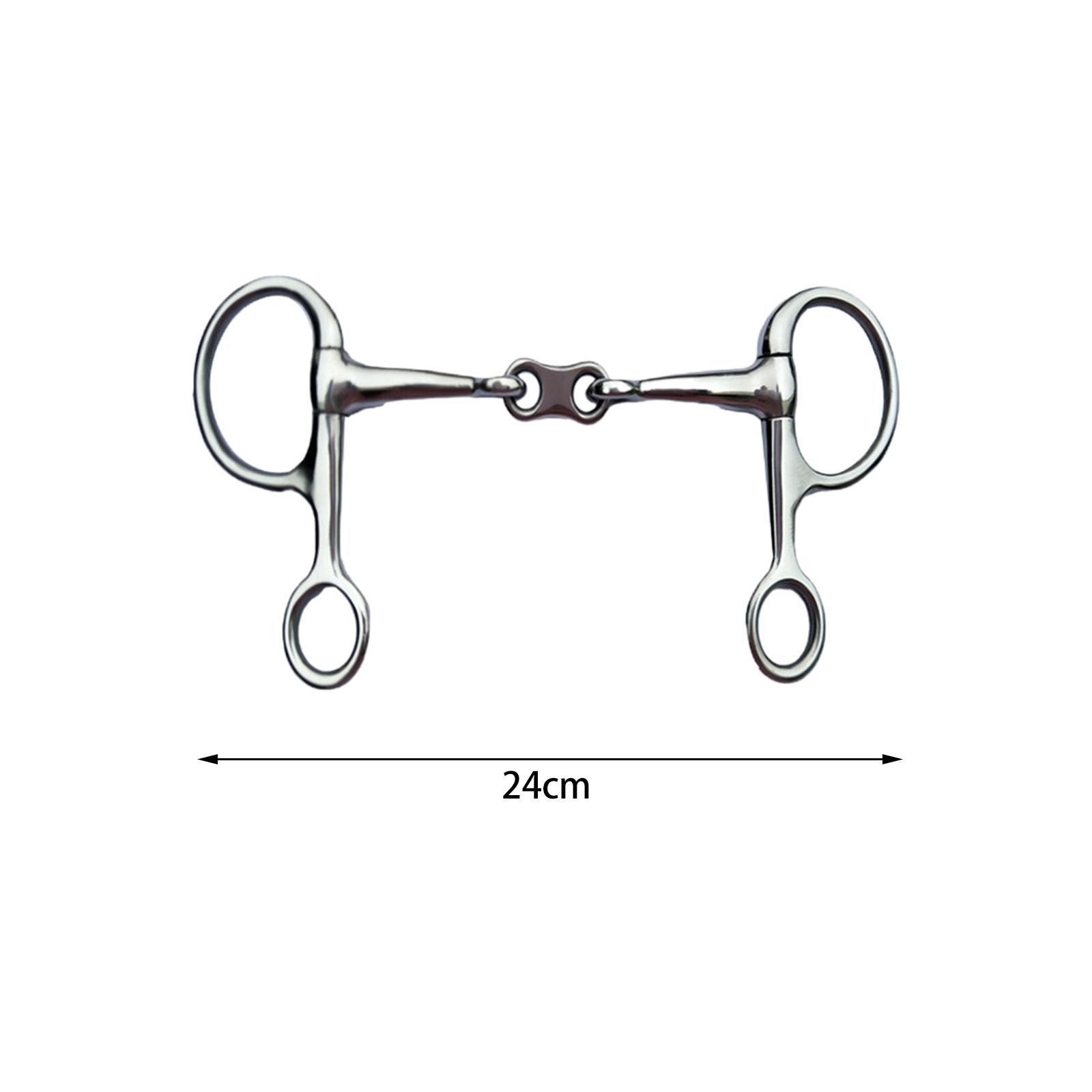 2 Rings Rings Snaffle Bits Gear Equestrian Accessories Durable Lightweight Horse Sports Horse Rings Bit Horse Riding Snaffle for Outdoor Sports