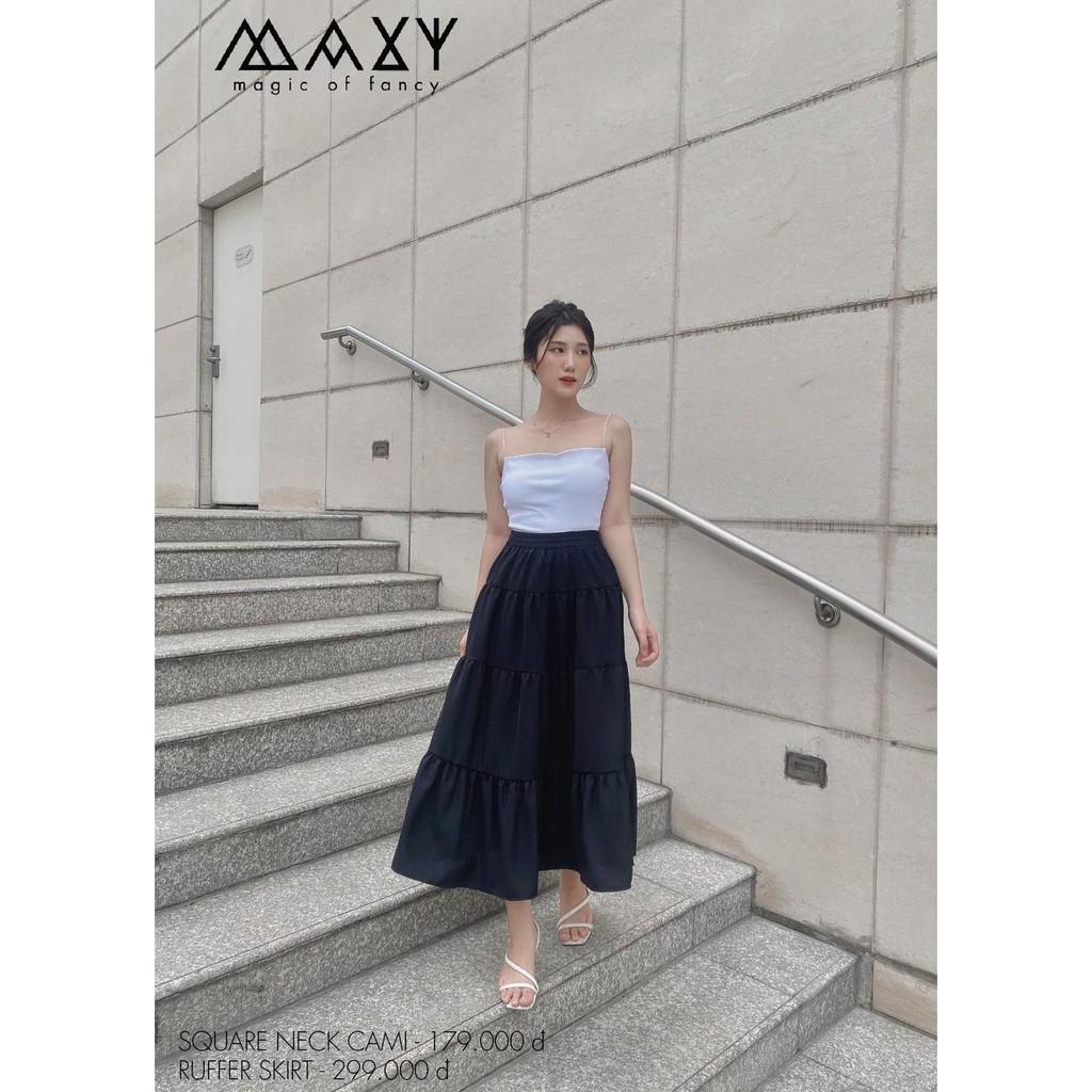 Chân váy dáng dài xoè tầng ruffer skirt Maxy Workshop