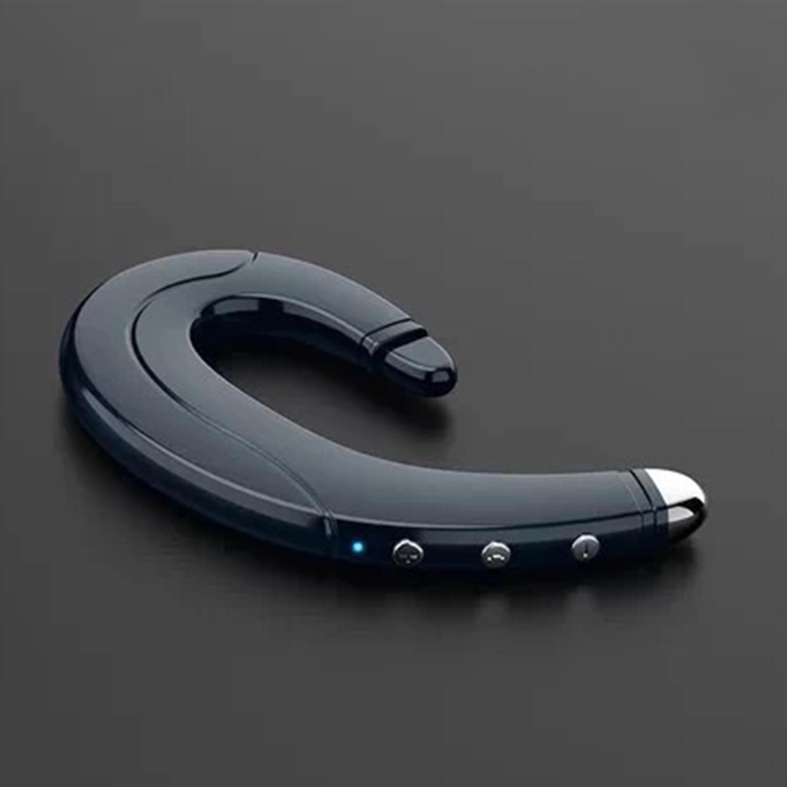 2x Waterproof Bone Conduction Bluetooth 5.0 Ear-Hook Single Headphone W/ Mic for Sports