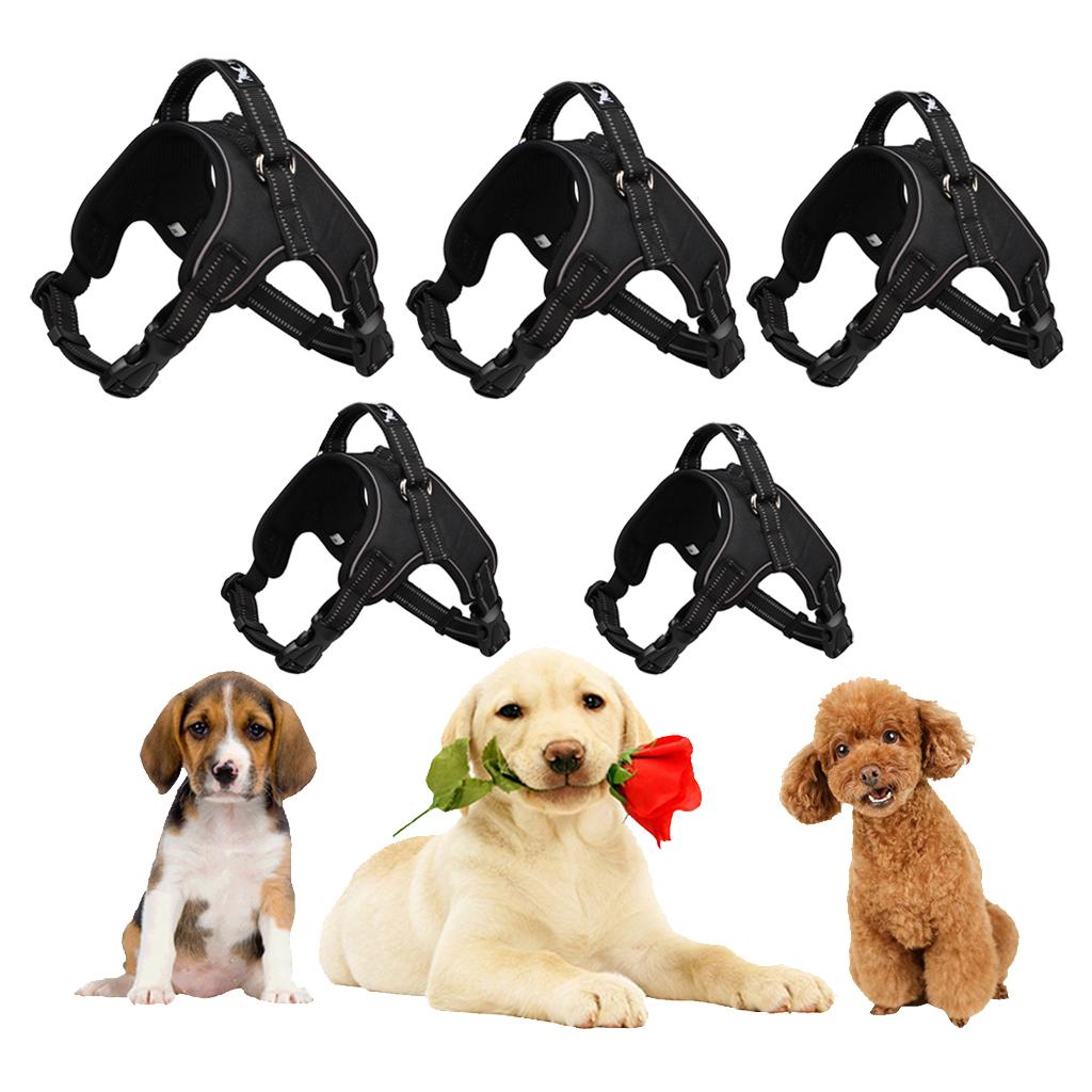 Pet Dog Chest Strap Harness Soft Adjustable Reflective Breathable Vest S