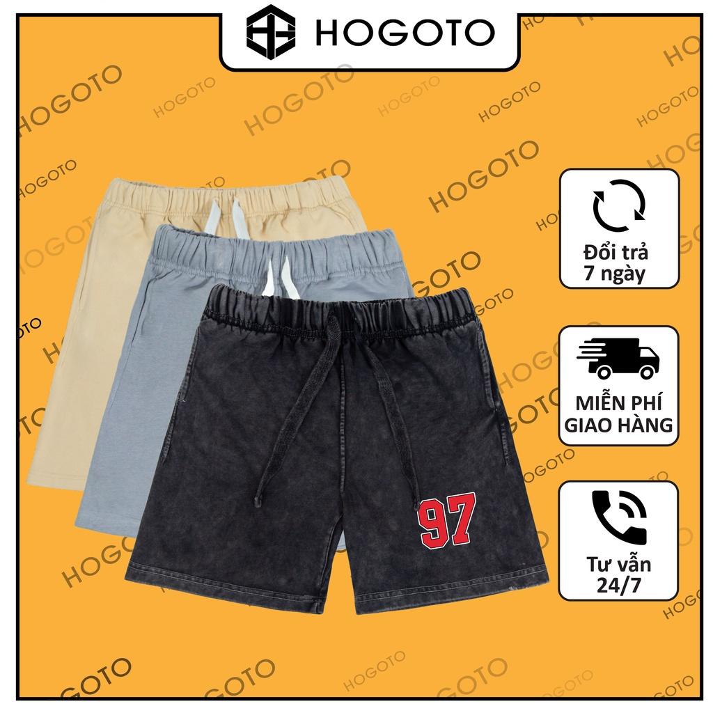 Quần short 97 nỉ da cá Hogoto shop , quần short unisex nam nữ chất liệu cotton