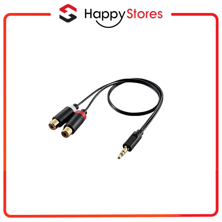 Cáp Chuyển Đổi AV RCA Elecom DH-MWRFN03 (0.3m) - Hàng Chính Hãng