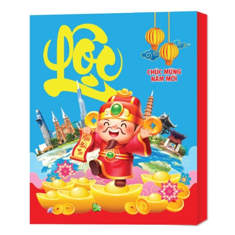 Lịch 2025 - Bloc cực đại (mẫu 1) - Việt Nam gấm hoa - Danh ngôn