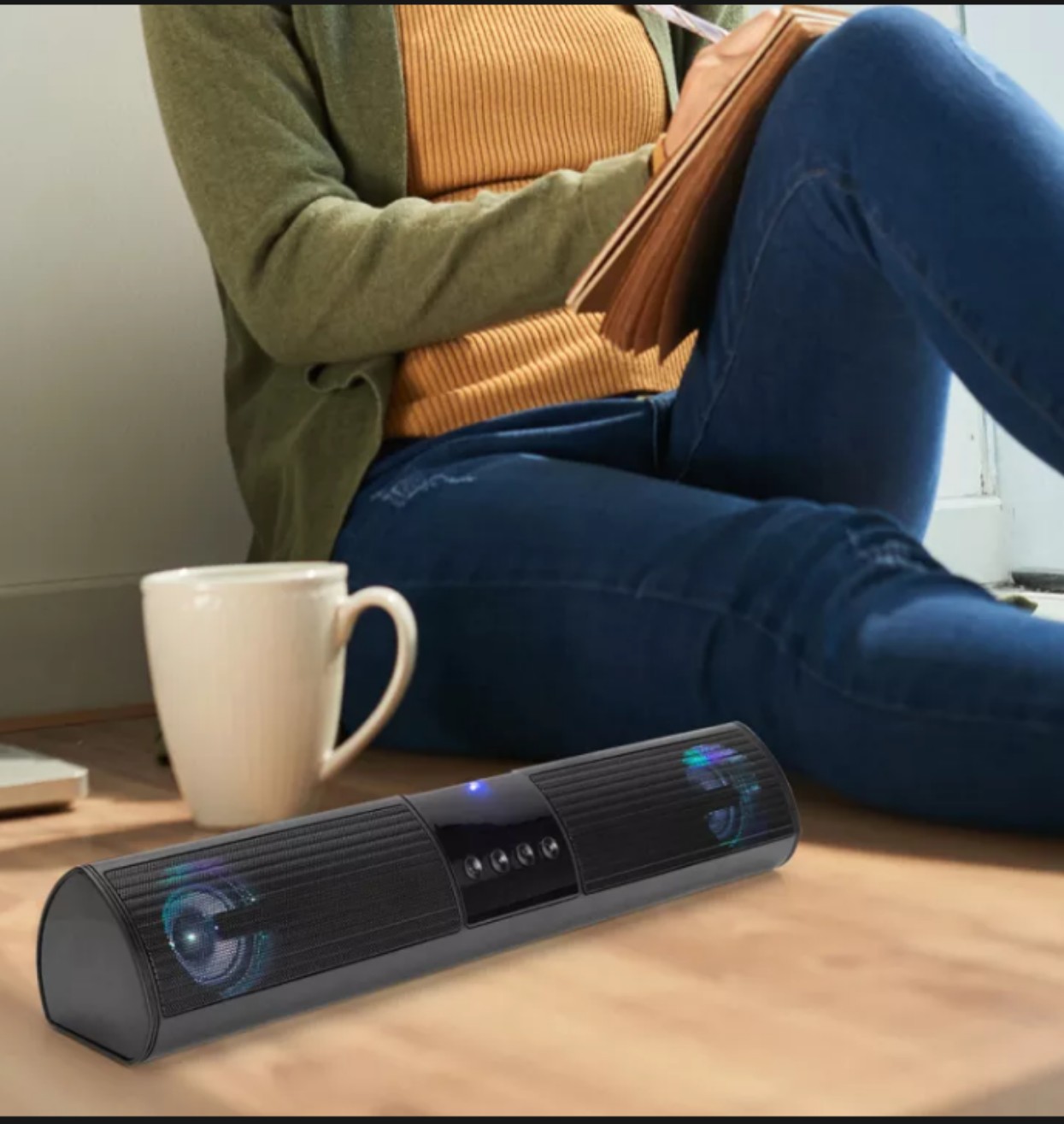 Bộ loa nghe nhạc kết nối Bluetooth thiết kế dáng dài đẹp âm thanh cực đỉnh
