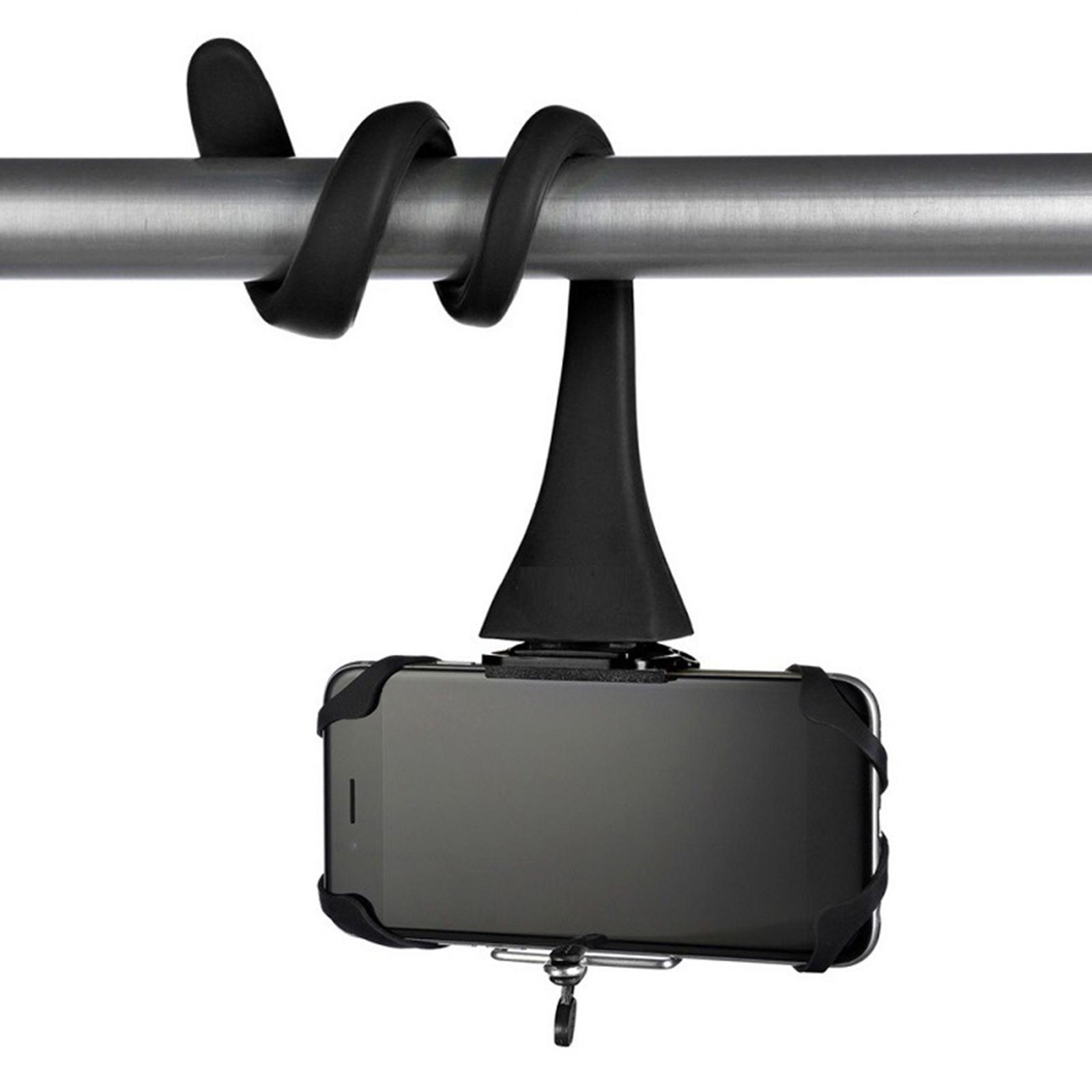 Portable Flexible Cell Phone Holder Stand for Treadmill, Spin Bike, Bed, Car, Desk, Grocery Shopping Cart, Compatible with Phone, , Action Camera