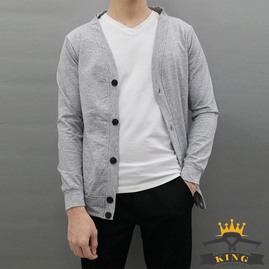 Áo khoác cardigan nam KING tay dài phong cách hàn quốc K125 K124