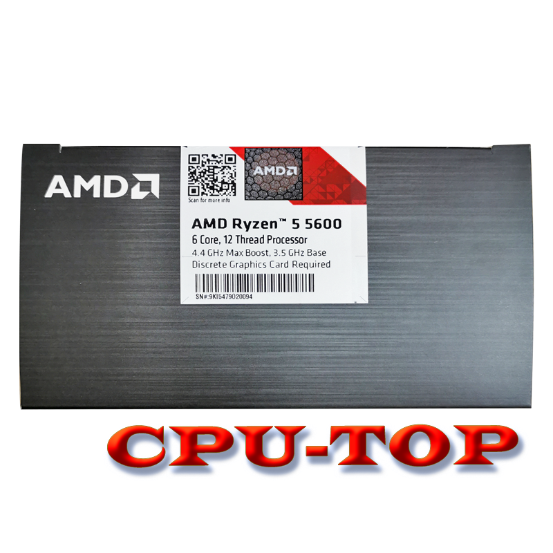 Mới AMD Ryzen 5 5600 R5 5600 3.5 GHz 6 Nhân 12 Luồng 7NM 65W L3=32M 100-000000927 Ổ Cắm AM4 Có Quạt